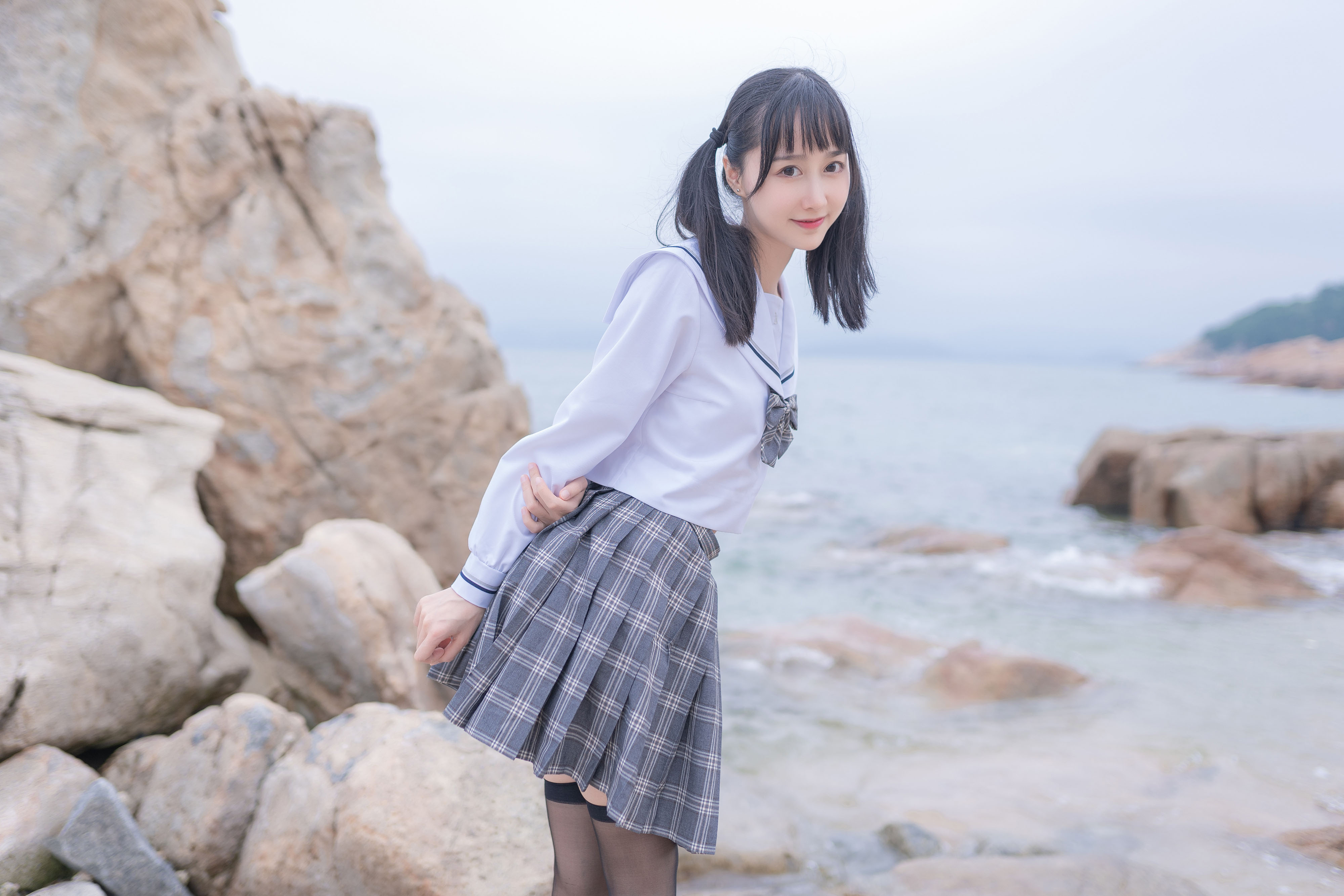 木绵绵 - 海边JK学生制服