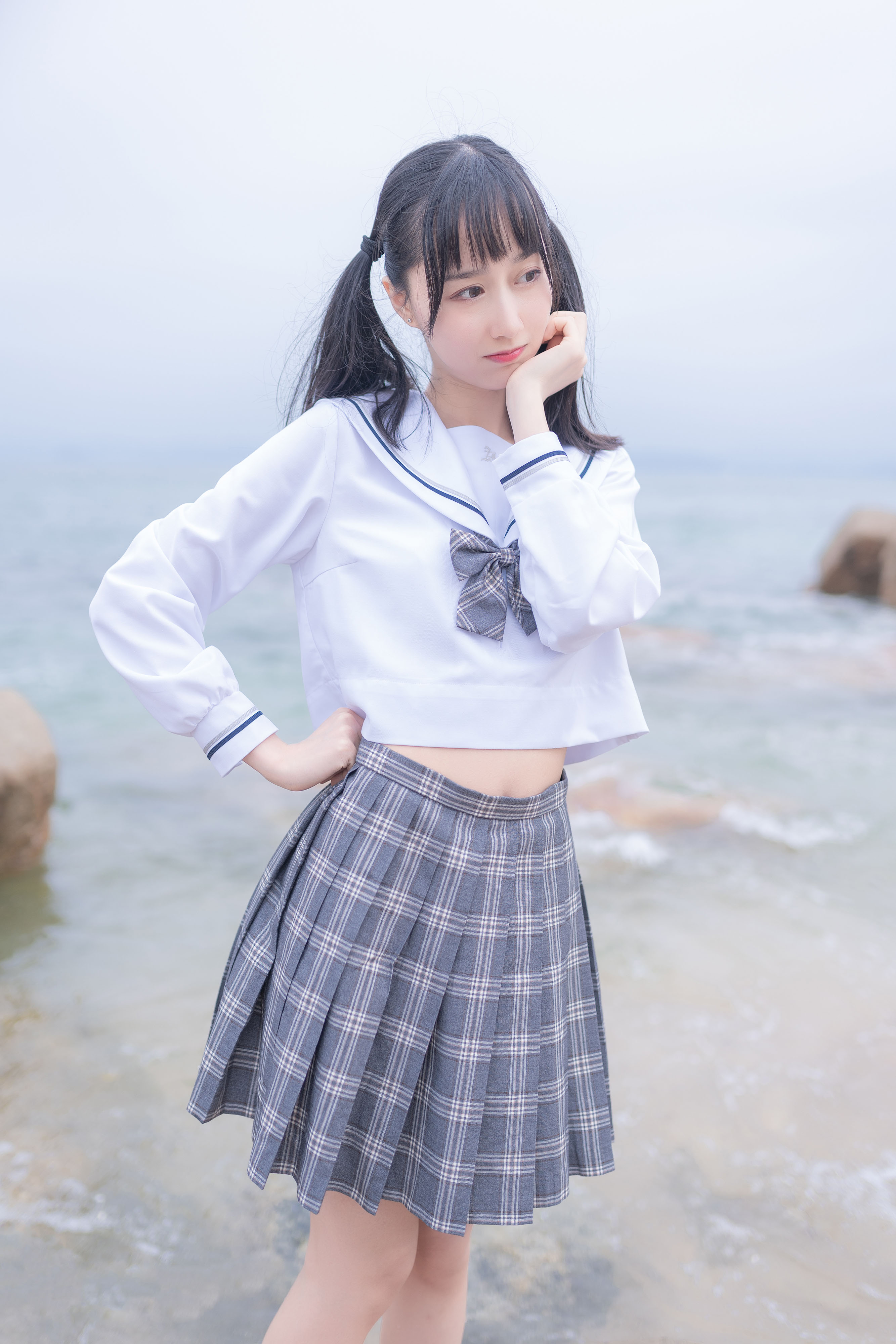 木绵绵 - 海边JK学生制服