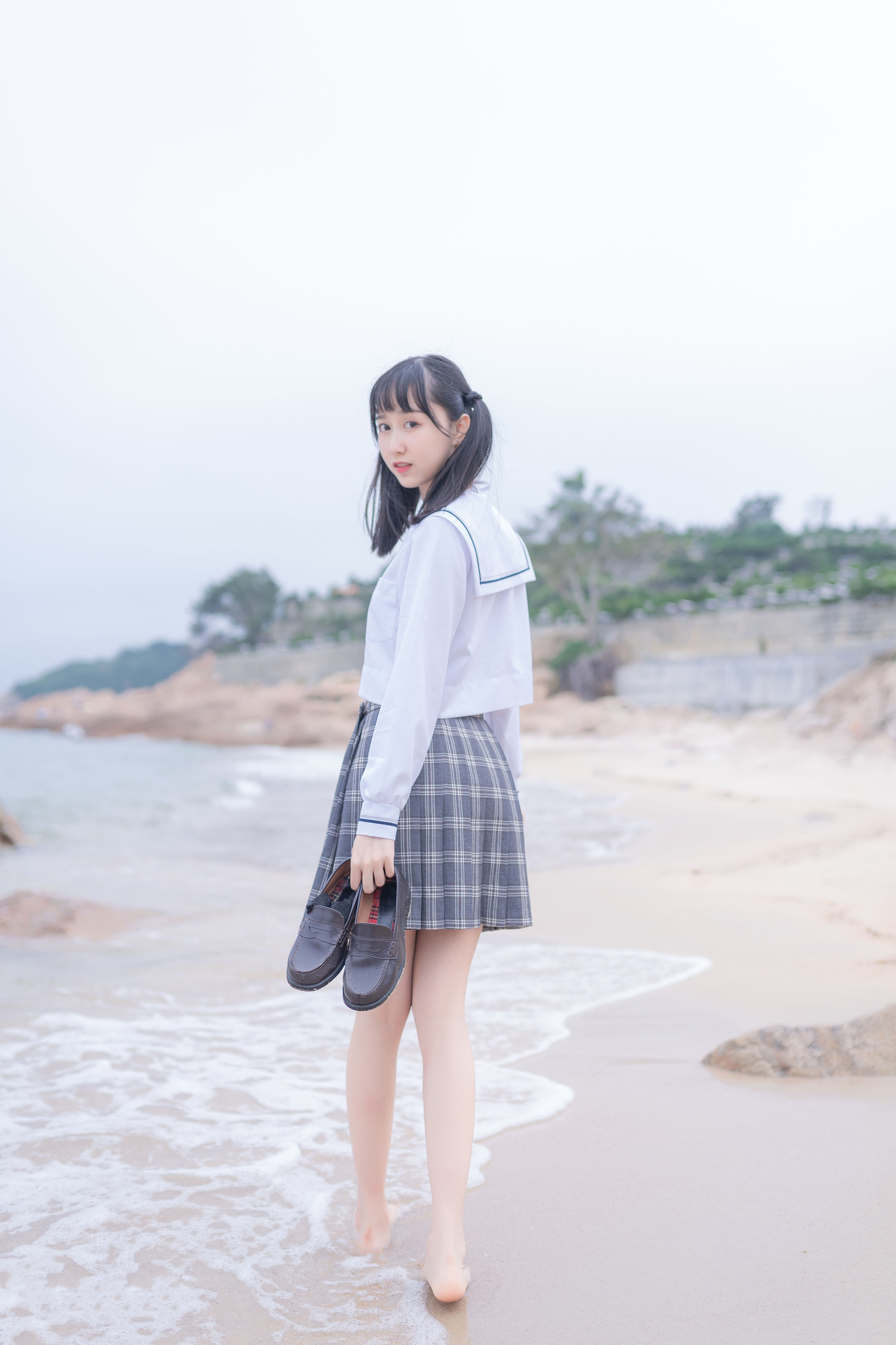 木绵绵 - 海边JK学生制服