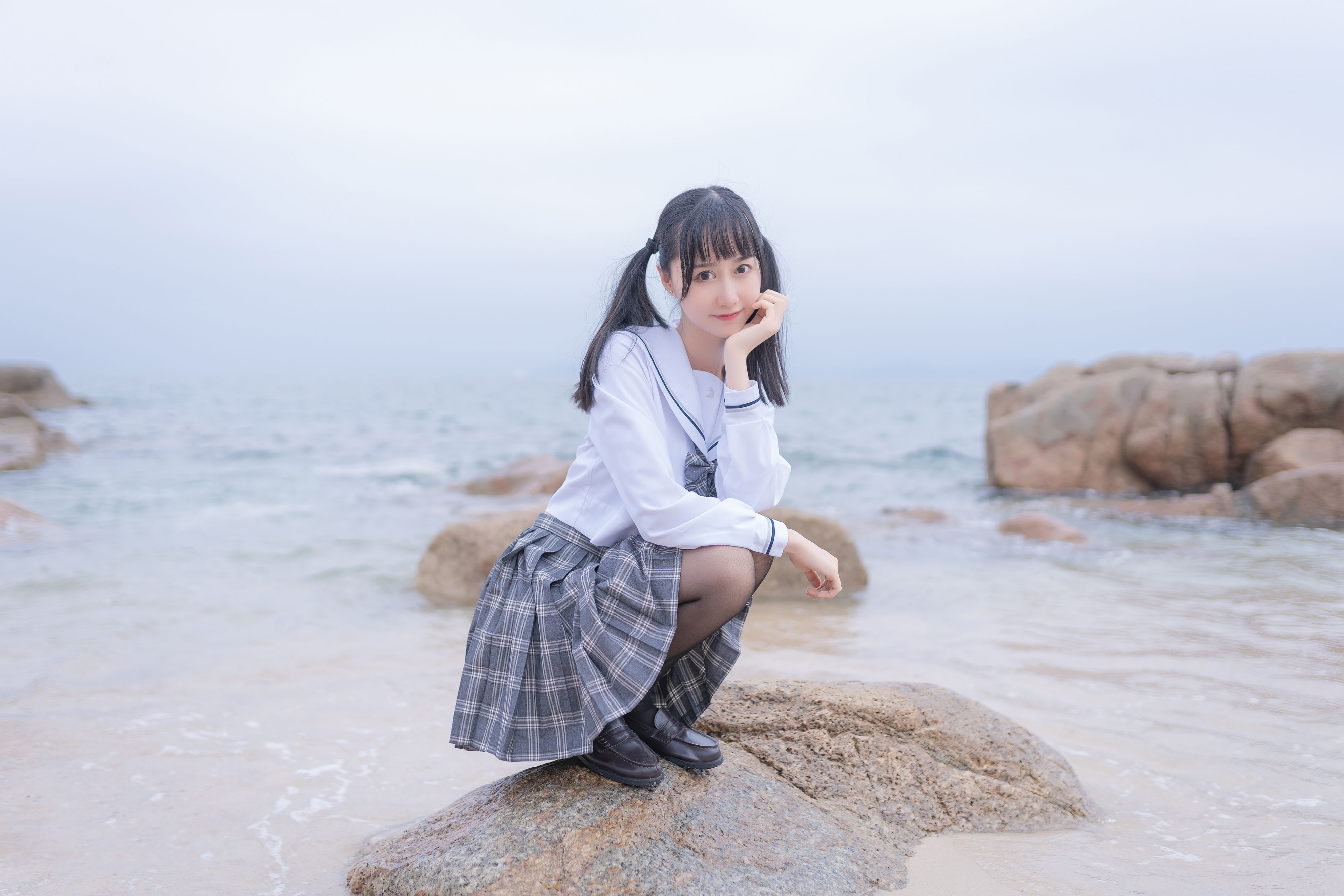 木绵绵 - 海边JK学生制服