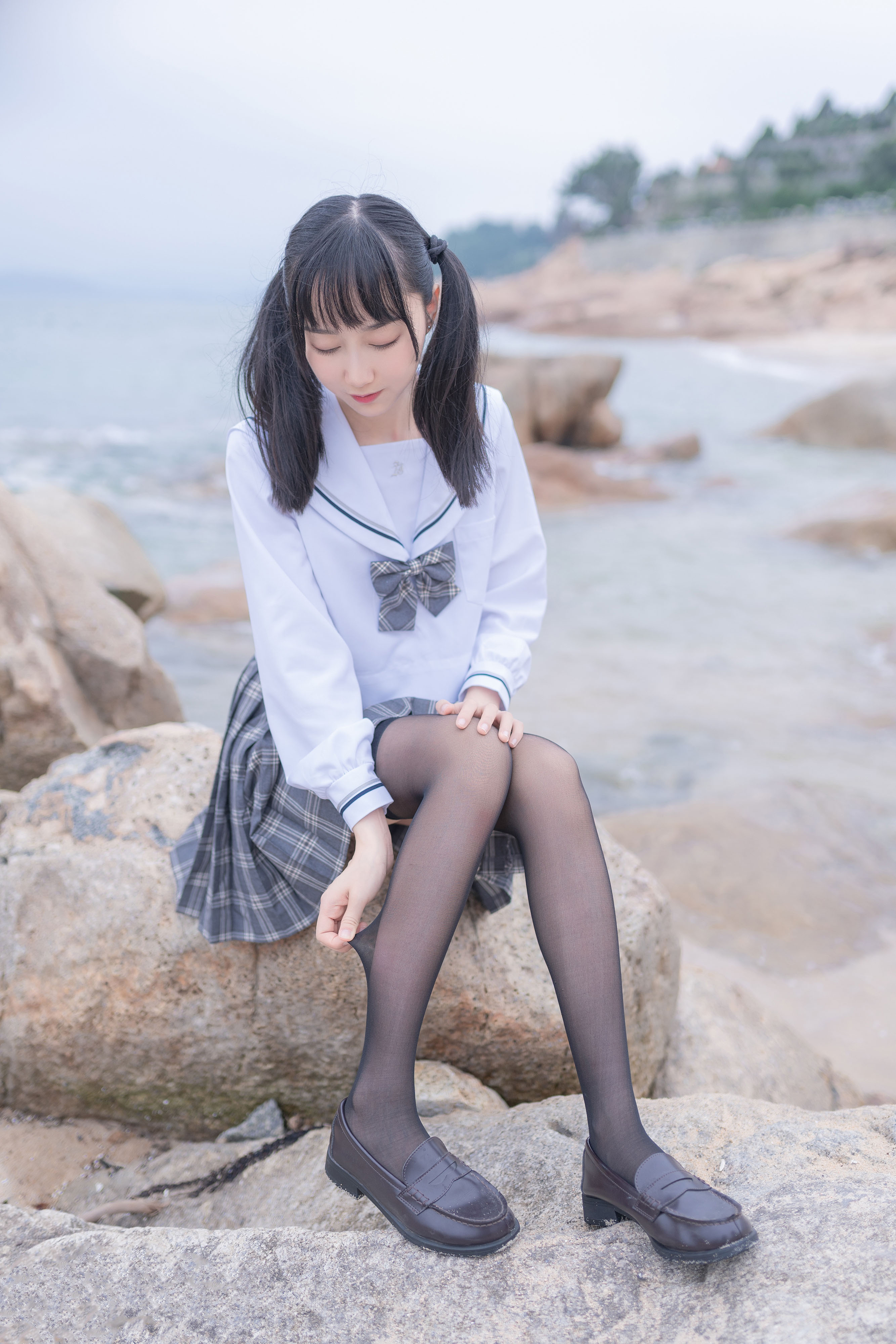 木绵绵 - 海边JK学生制服