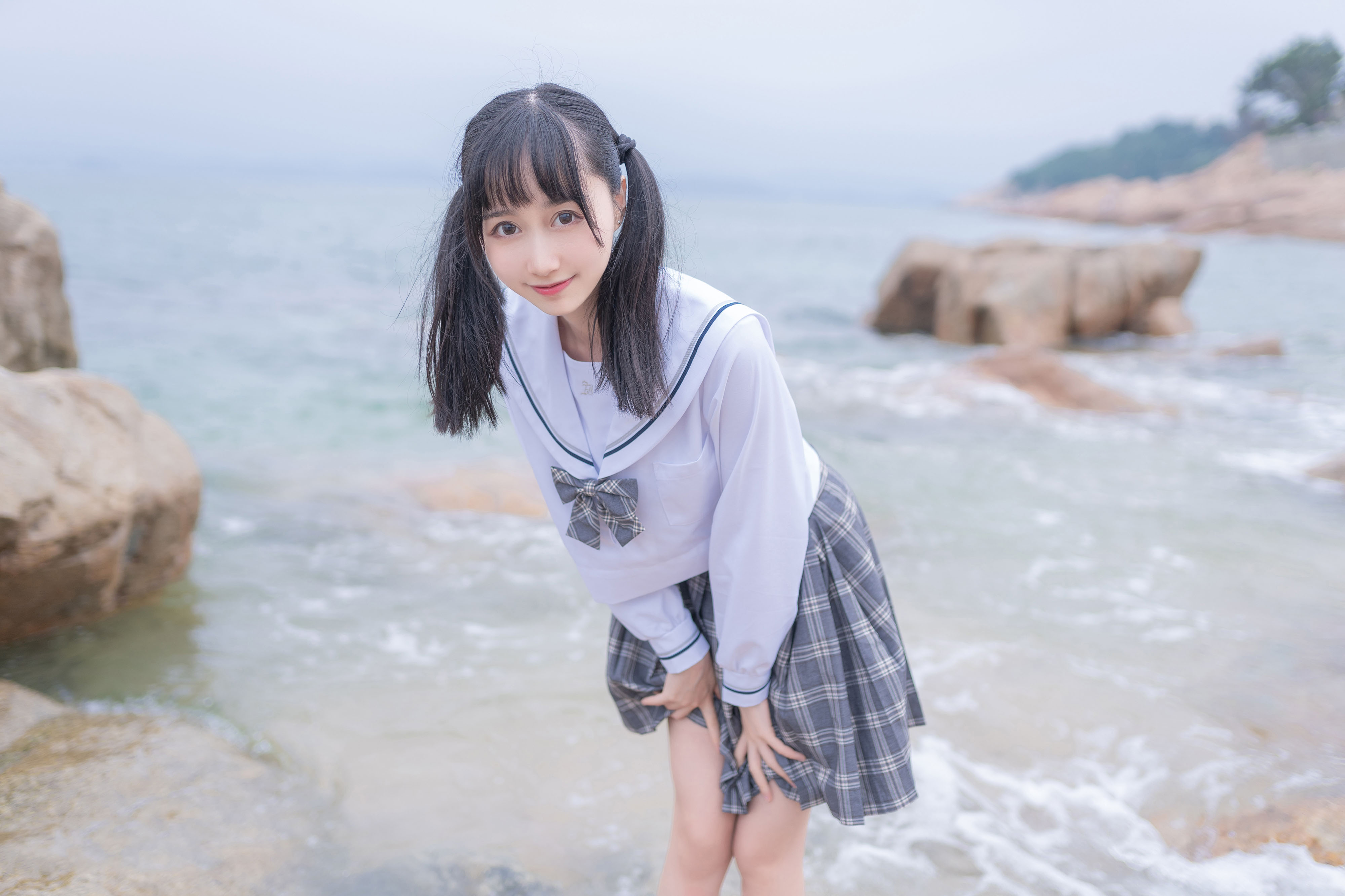 木绵绵 - 海边JK学生制服