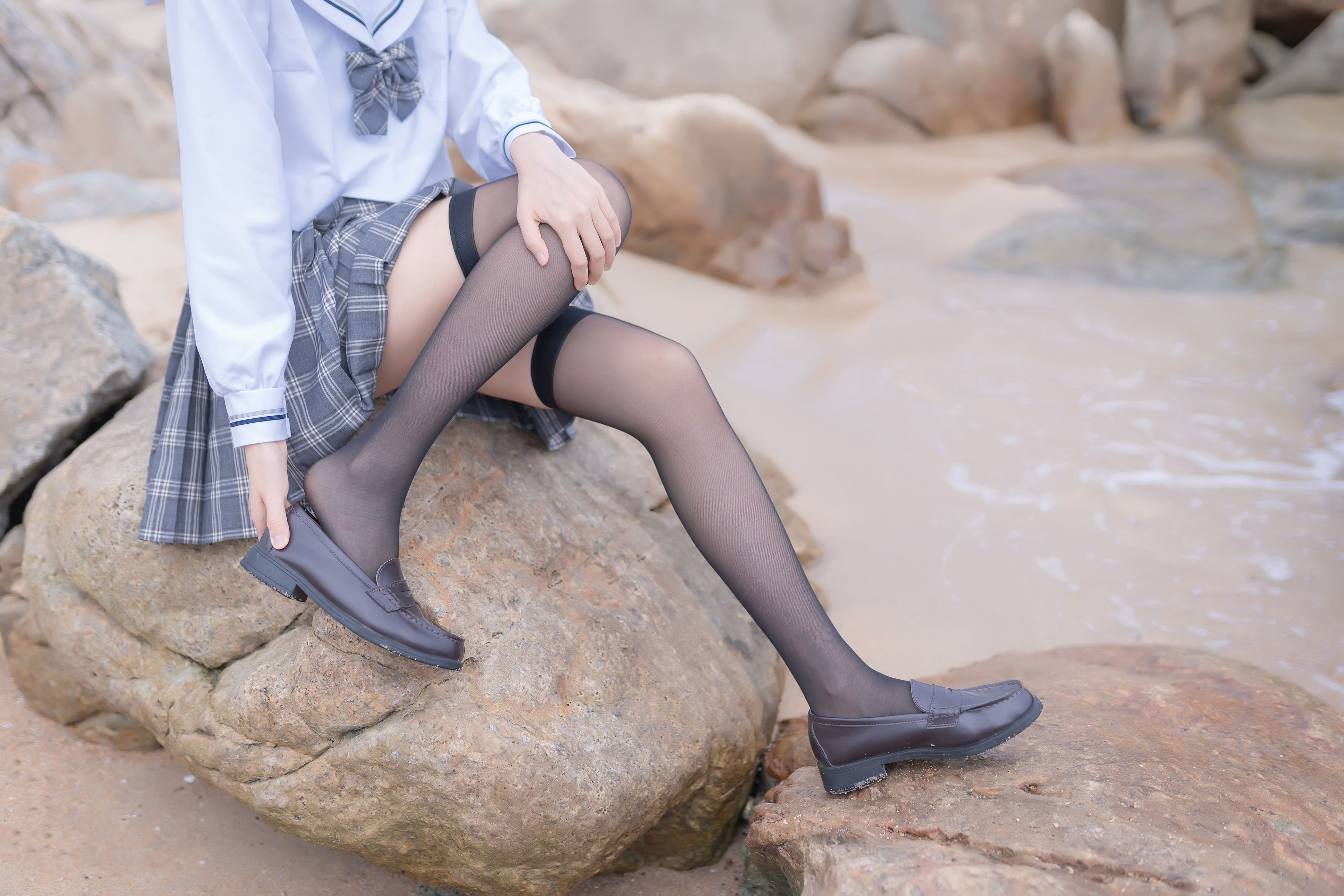 木绵绵 - 海边JK学生制服