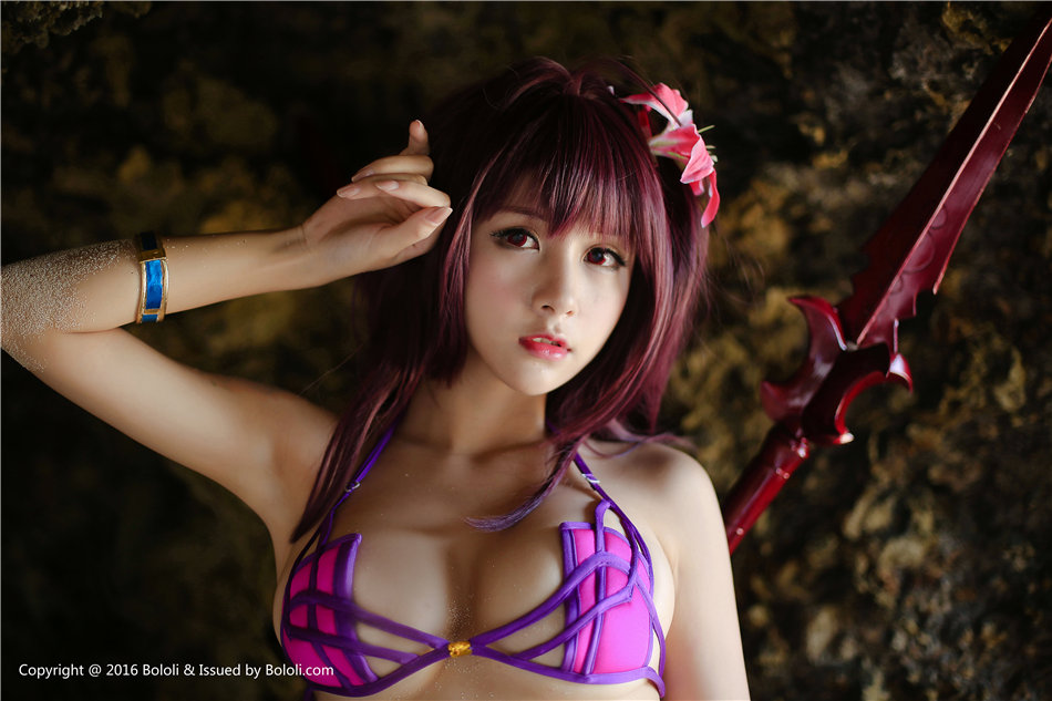 沙滩爆乳萝莉夏美酱cosplay比基尼高清写真图片