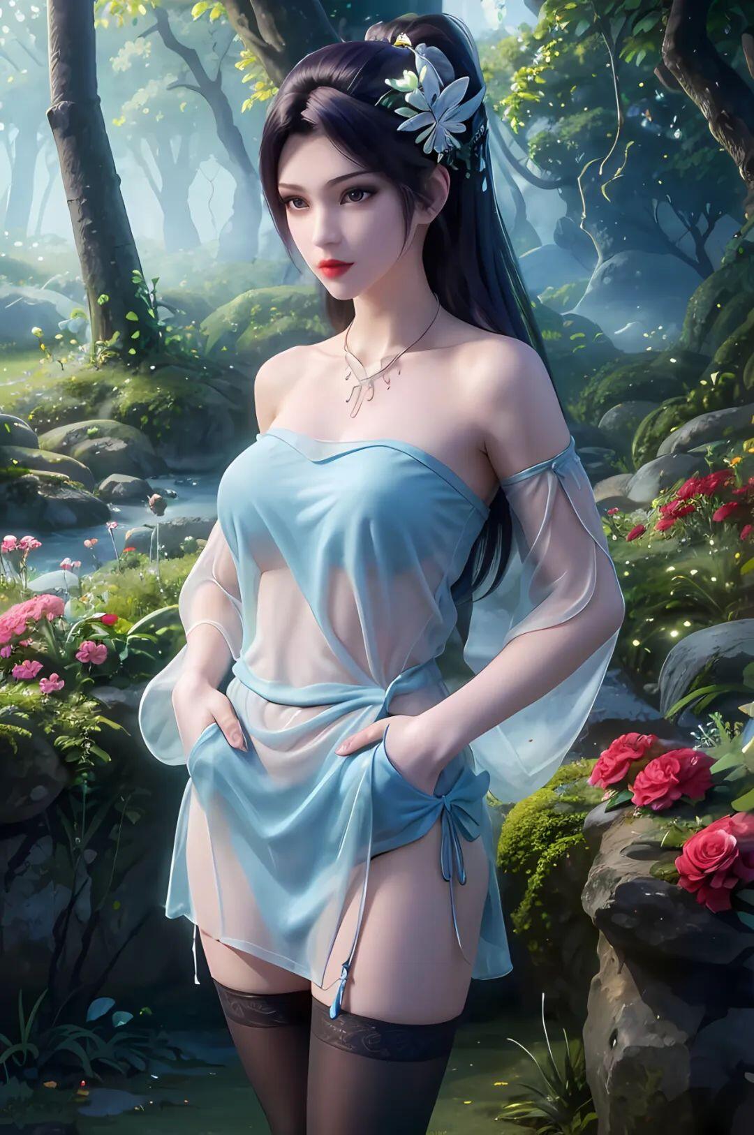 白色牡丹烟罗软纱