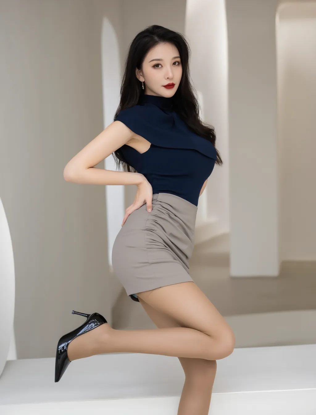 女秘书黑丝大长腿漂亮