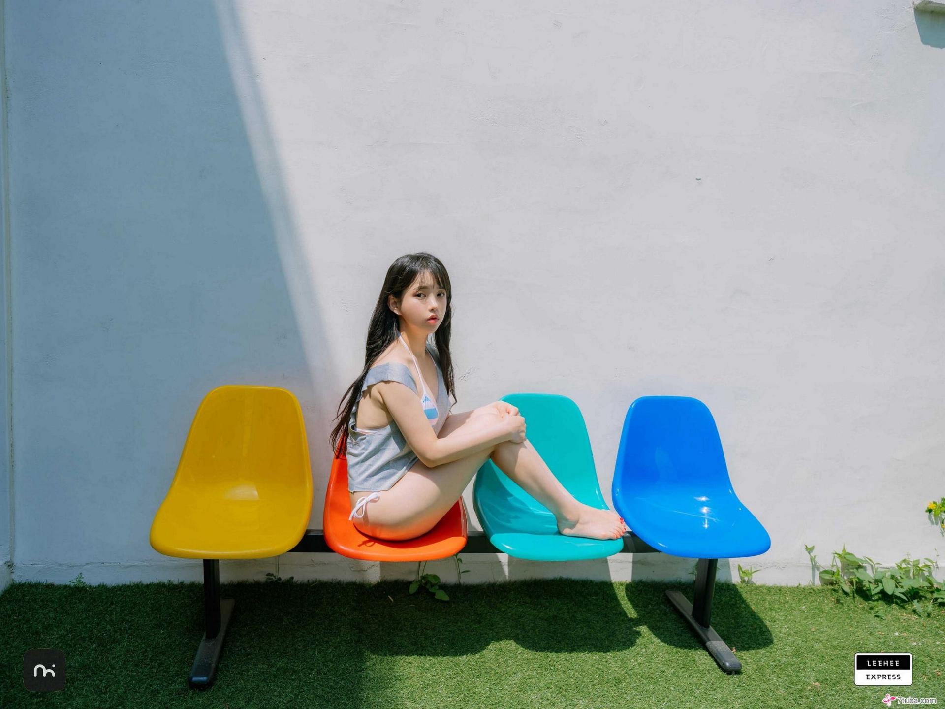 性感美图 蓝比基尼