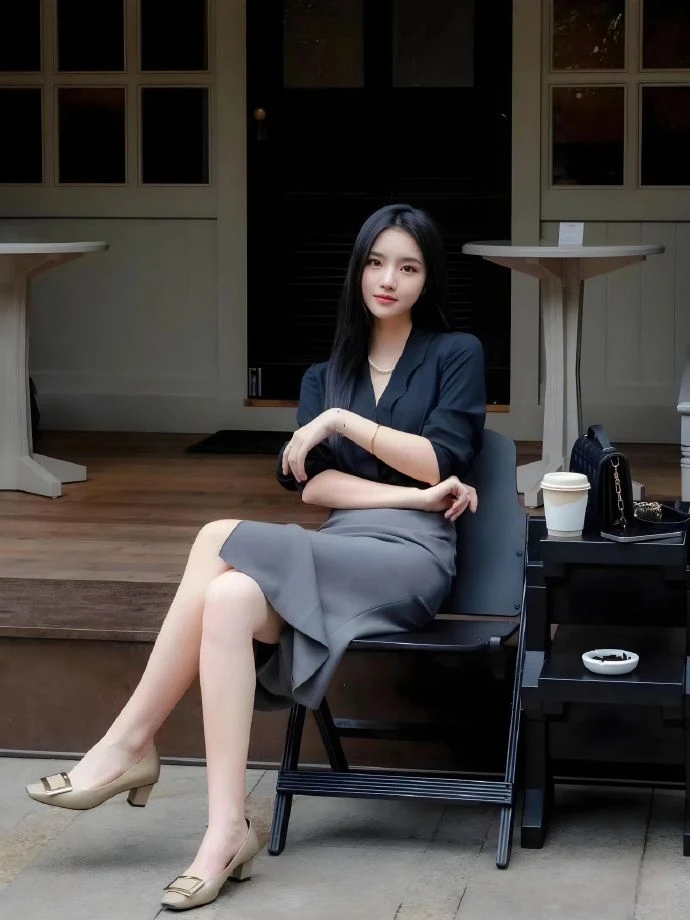 包臀裙高跟大长腿