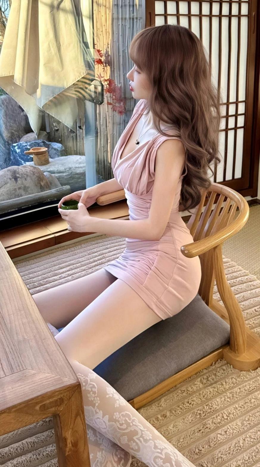 曲线婀娜，黑丝大长腿[57P]