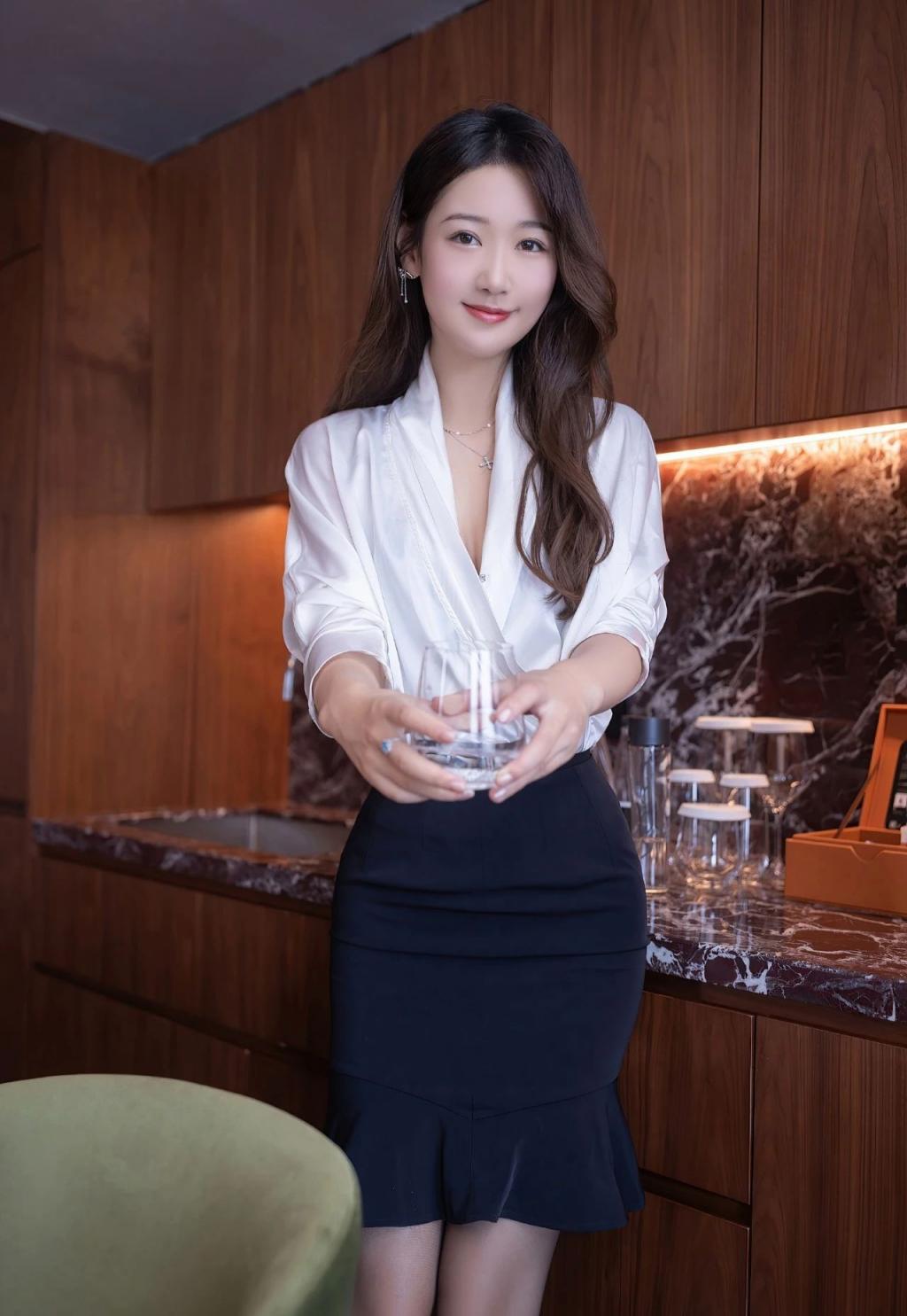 西装包臀裙大长腿