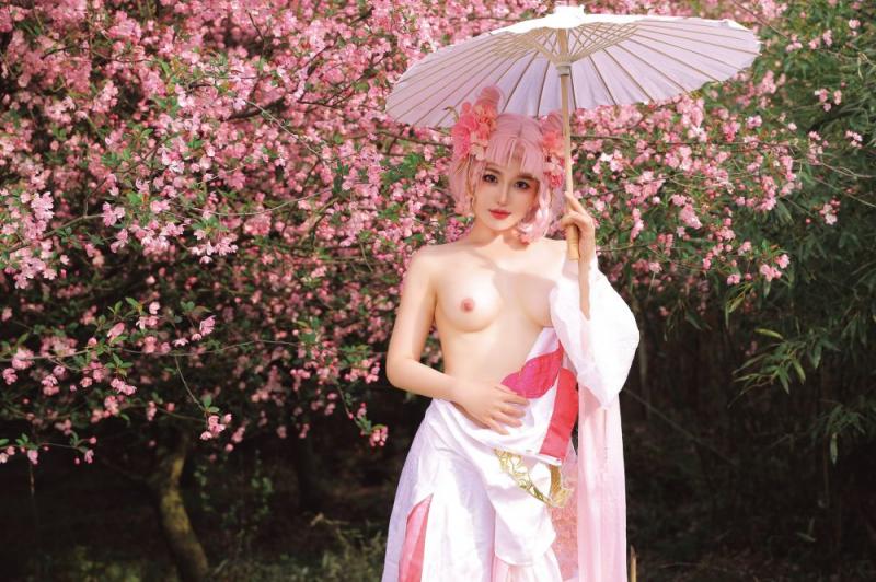 樱花树下的顶级白虎