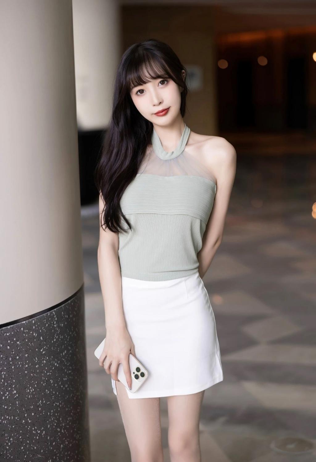 衬衫包臀裙肉丝美腿